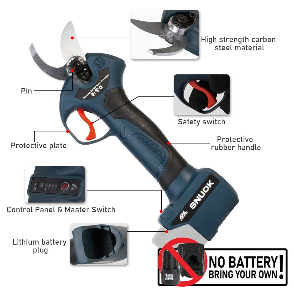 SNUOK 12V brushless electric p - مراجعة Gardening Tool Diy وسعره