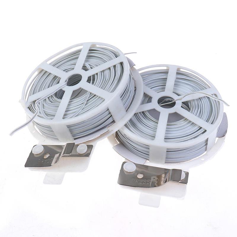 1Pc (50m) White Multi-Function - مراجعة Garden Wire Twist Tie وسعره