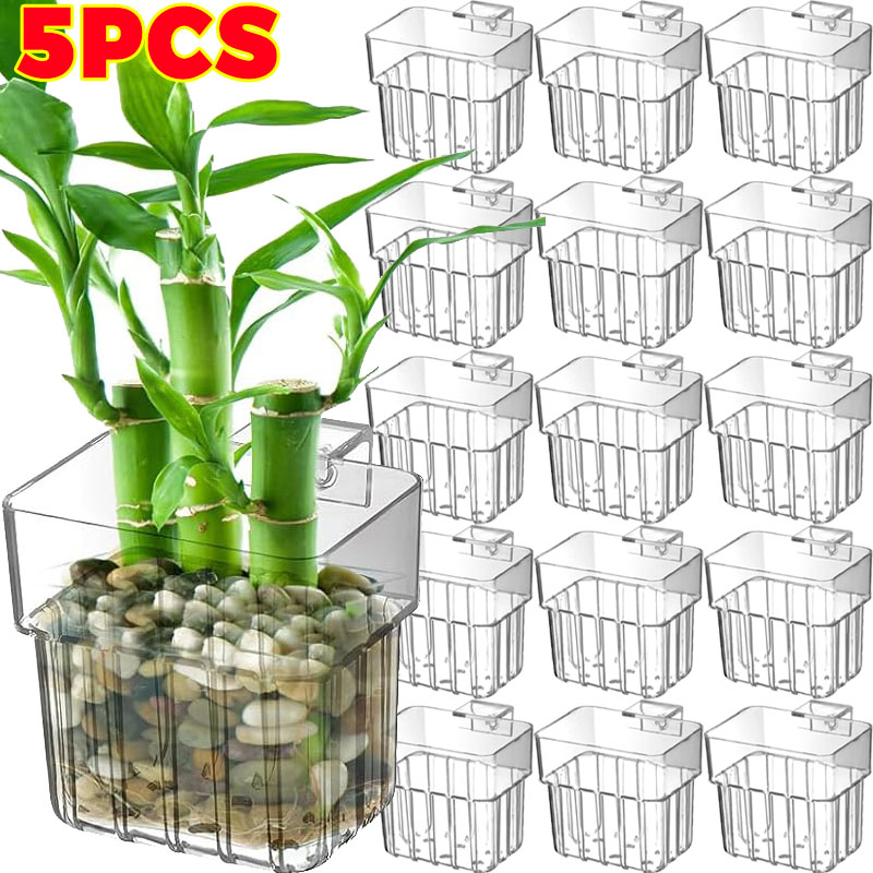 1/5pcs Aquarium Decoration Pla - مراجعة Aquaponics Fish Tank وسعره