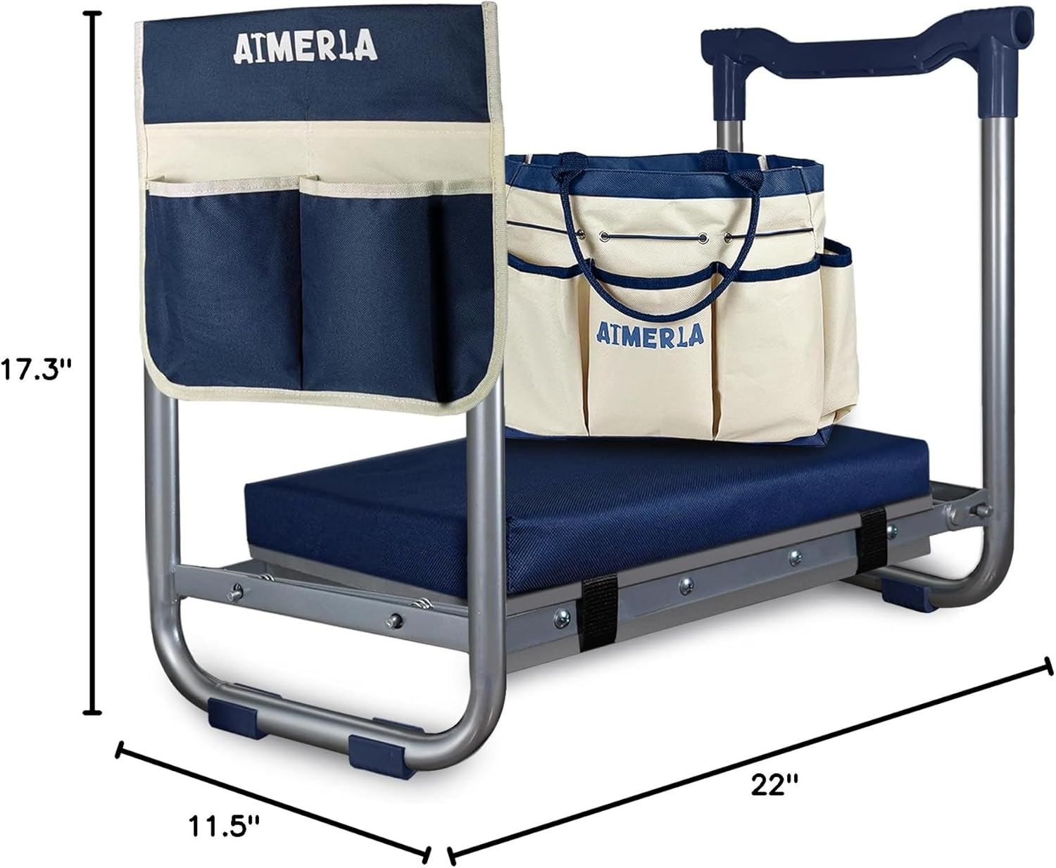 Foldable Kneeler Seat with Det - مراجعة Gardening Tools Bag وسعره