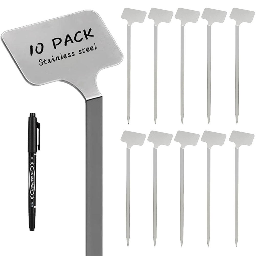 10Pcs Metal Plant Labels Weath - مراجعة Plant Label Tags وسعره