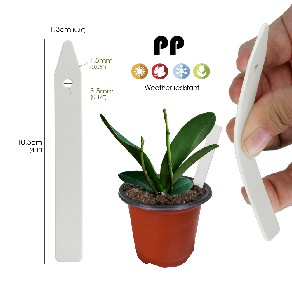 N314 PP Plant Label 10.3cm wit - مراجعة Plant Label Tags وسعره