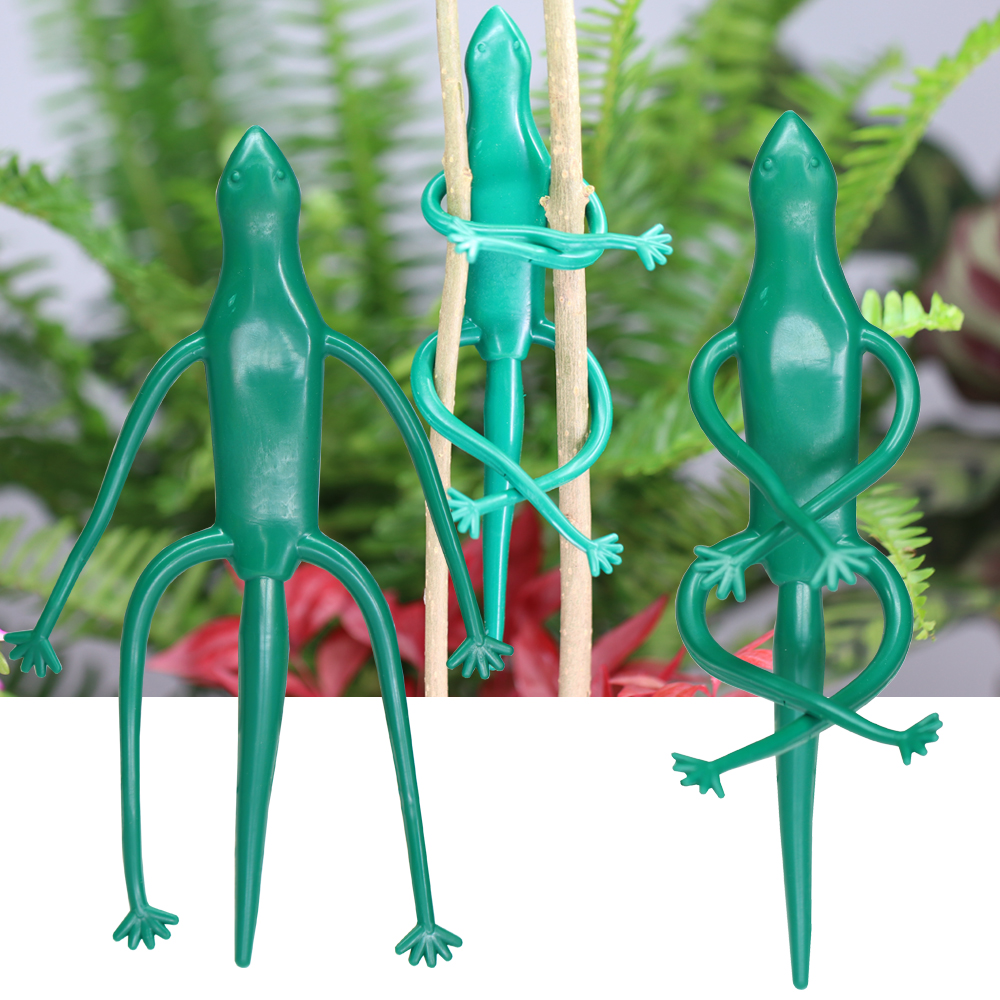 1PC Gecko Shape Garden Plant T - مراجعة Garden Wire Twist Tie وسعره