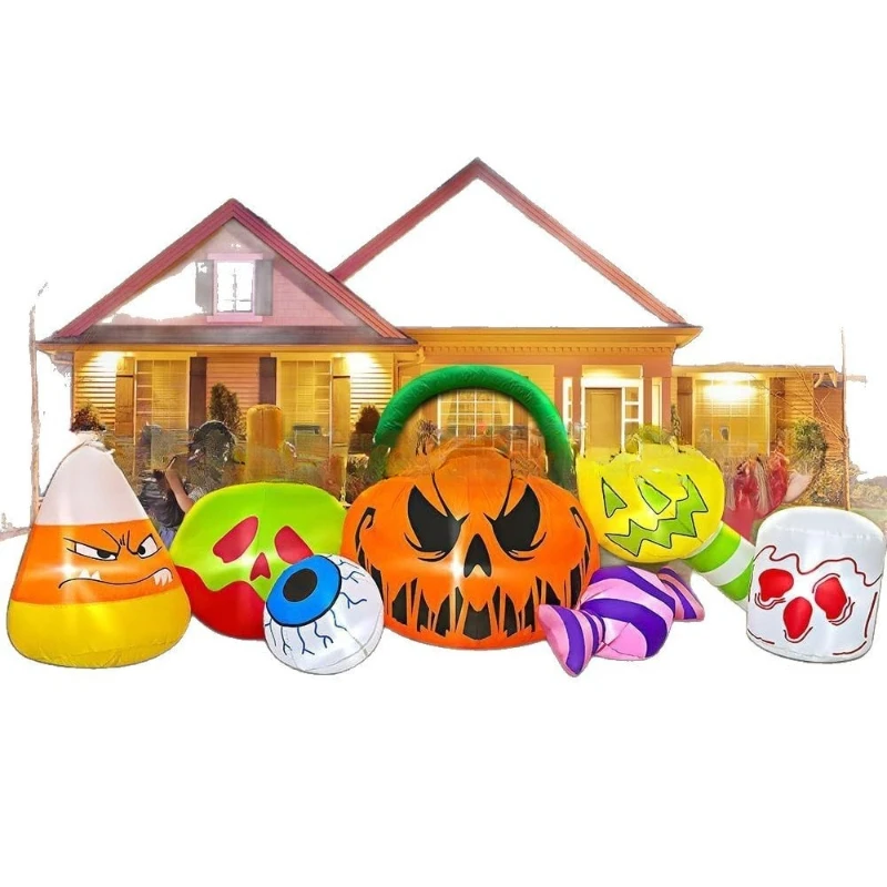 Halloween inflatable pumpkin c - مراجعة Gardening Tools Cartoon وسعره