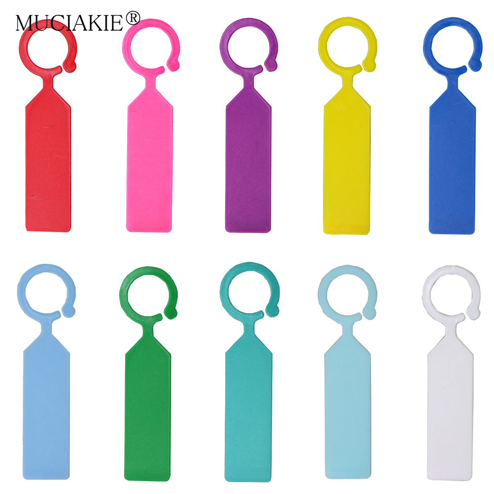 MUCIAKIE 50PCS Ring Plastic Ha - مراجعة Plant Label Tags وسعره