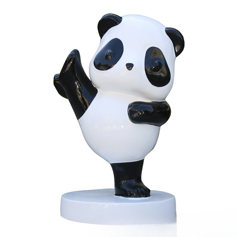 Simulation panda sculpture orn - مراجعة Gardening Tools Cartoon وسعره