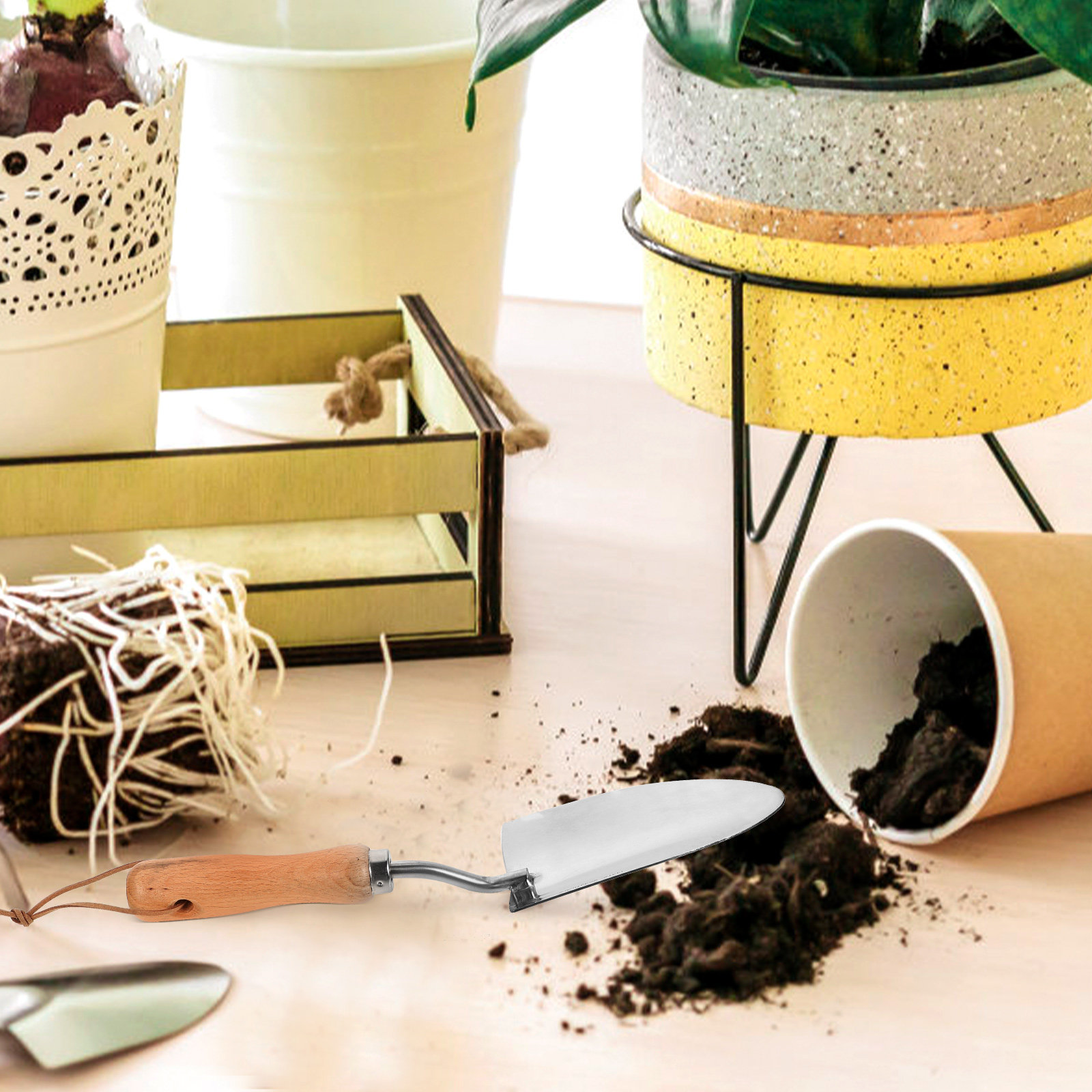 Premium Stainless Steel Hand T - مراجعة Garden Hand Trowel وسعره