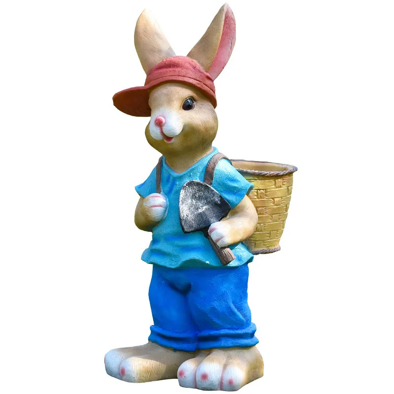 Cartoon rabbit flower pot tank - مراجعة Gardening Tools Cartoon وسعره