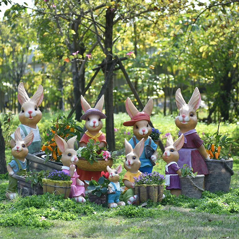 Cartoon rabbit flower pot tank - مراجعة Gardening Tools Cartoon وسعره