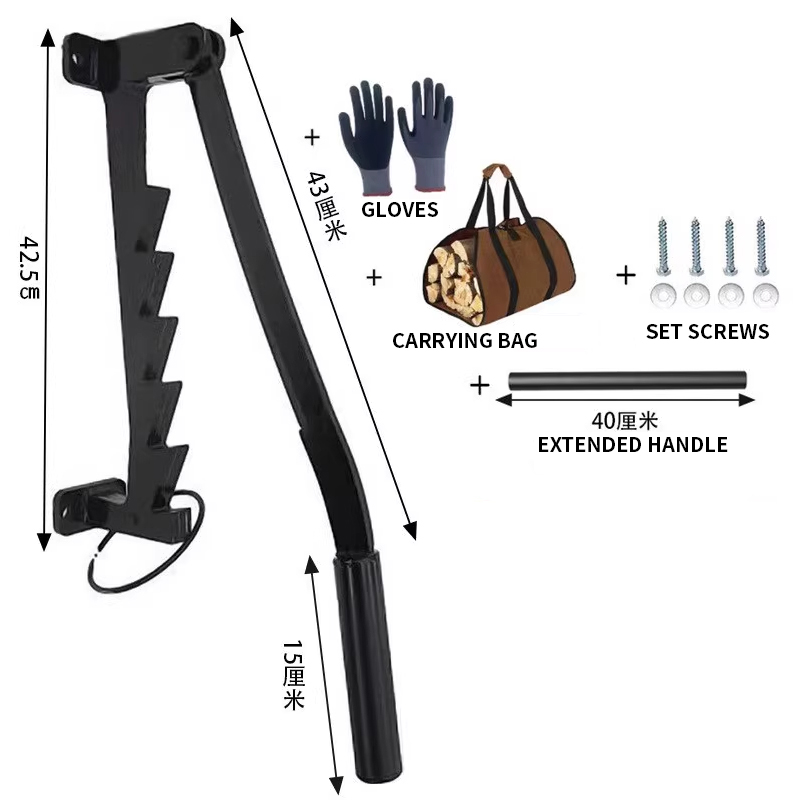 Wall-mounted firewood splitter - مراجعة Gardening Tools Bag وسعره