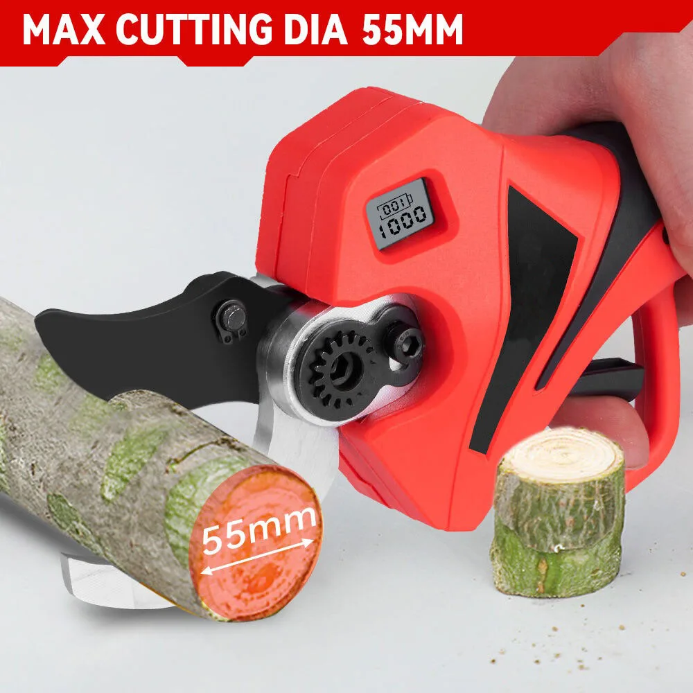55mm Brushless Electric Scisso - مراجعة Gardening Tools Basic وسعره