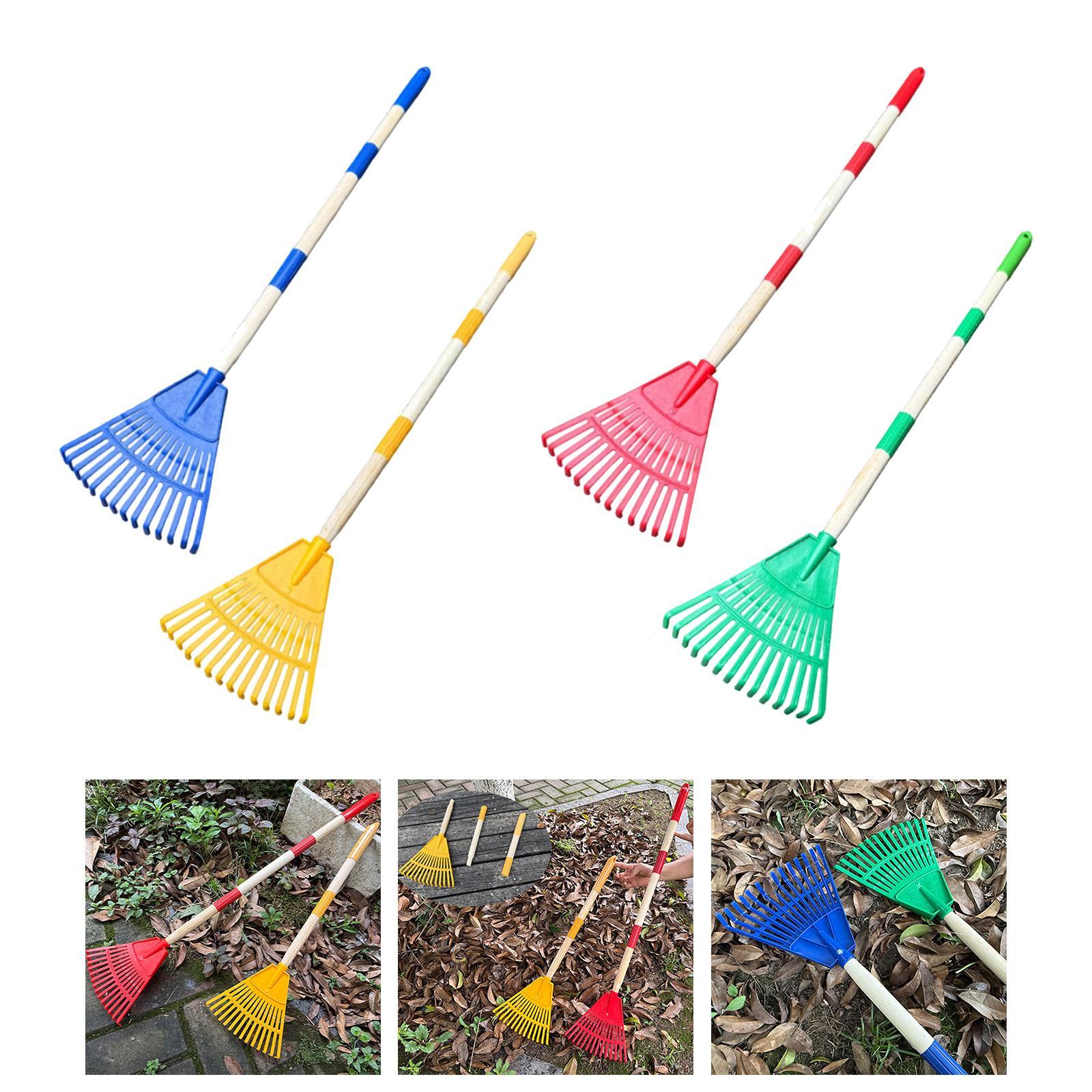 Leaf Rake 3 Sections with Long - مراجعة Gardening Tools 5 Year Old وسعره