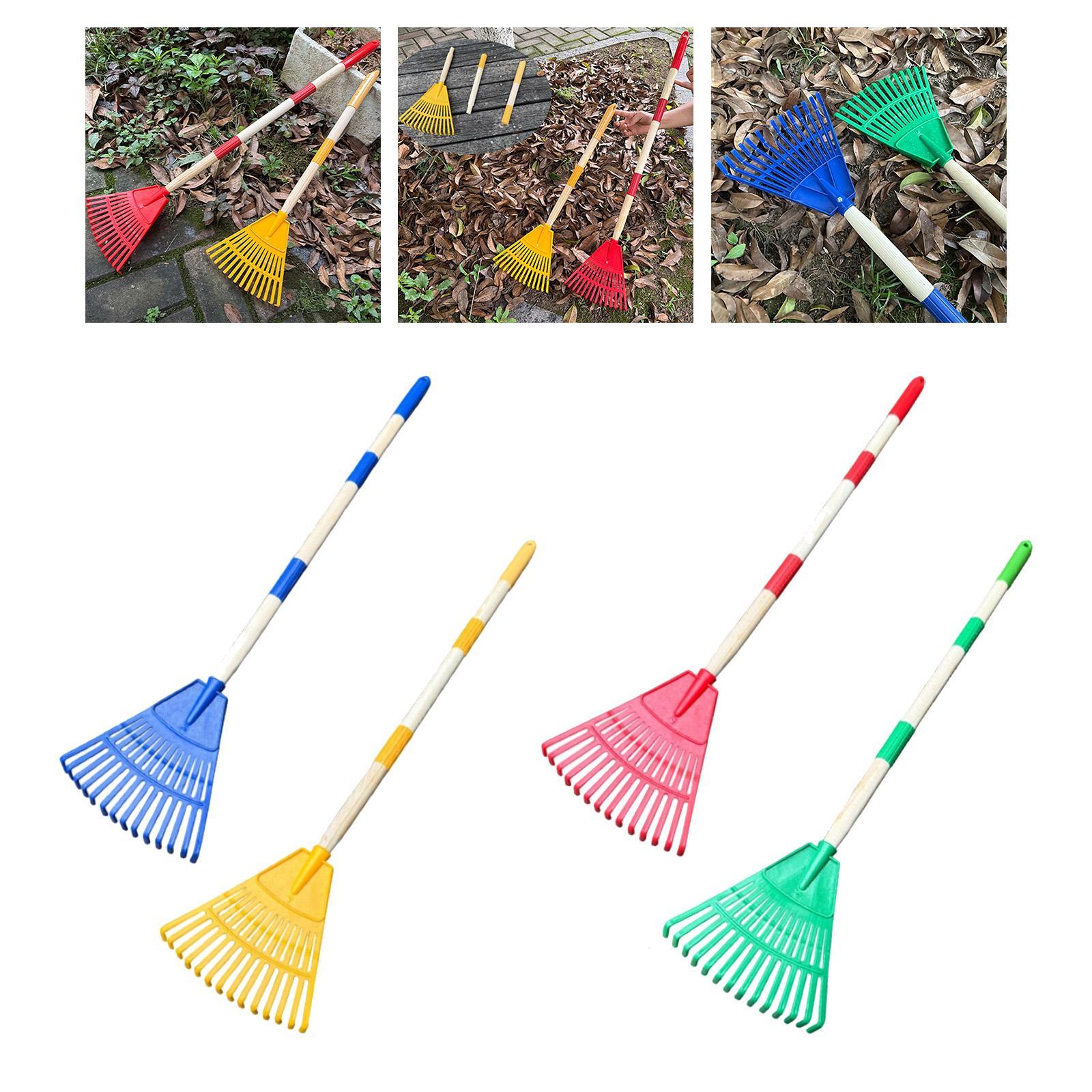 Leaf Rake 3 Sections with Long - مراجعة Gardening Tools 5 Year Old وسعره