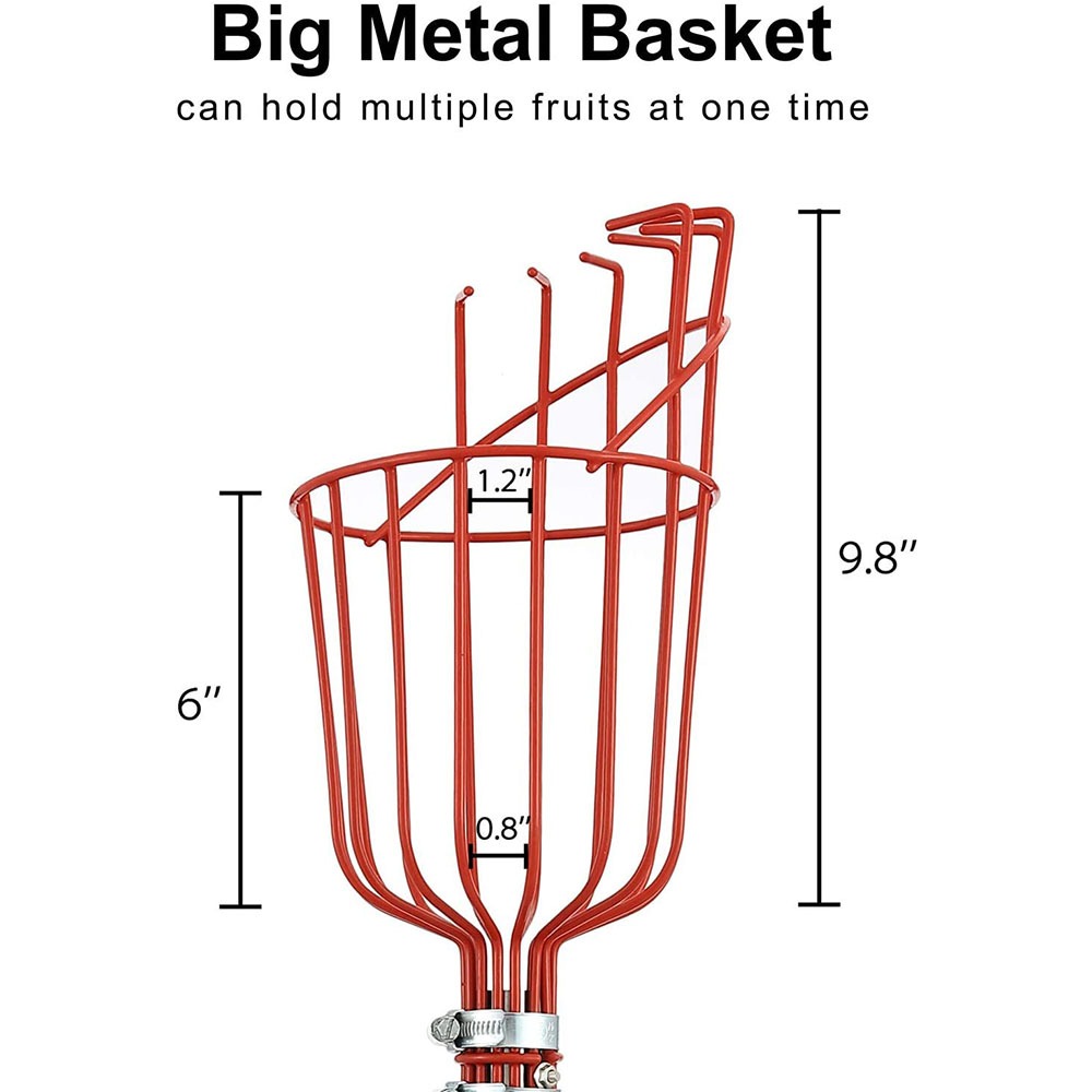 260cm fruit picker, adjustable - مراجعة Gardening Tools Basket وسعره